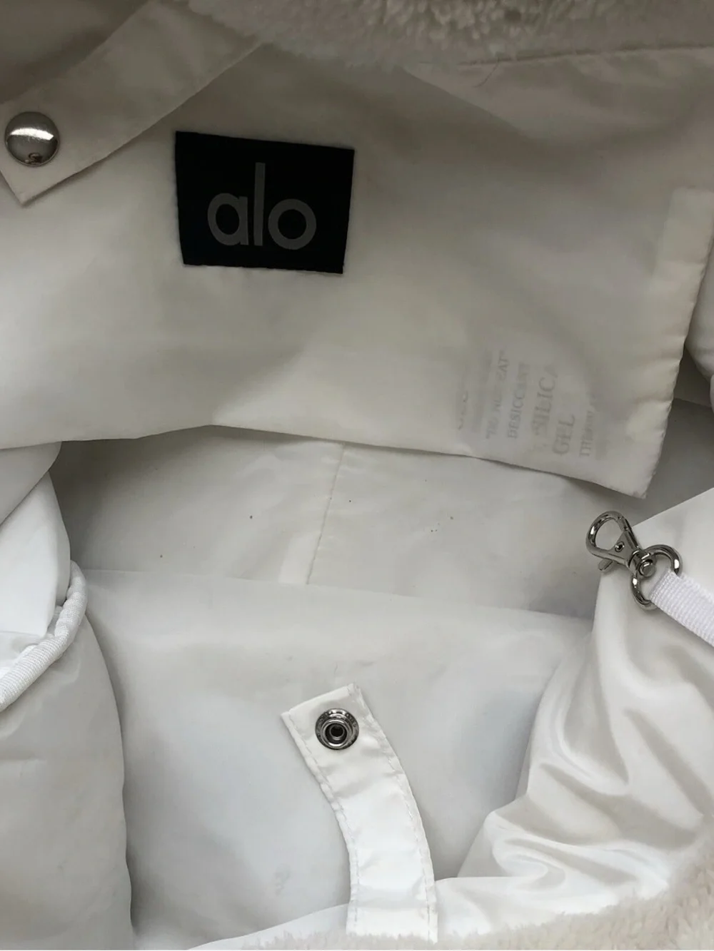 ALO Yoga Ivory Sherpa Tote Bag